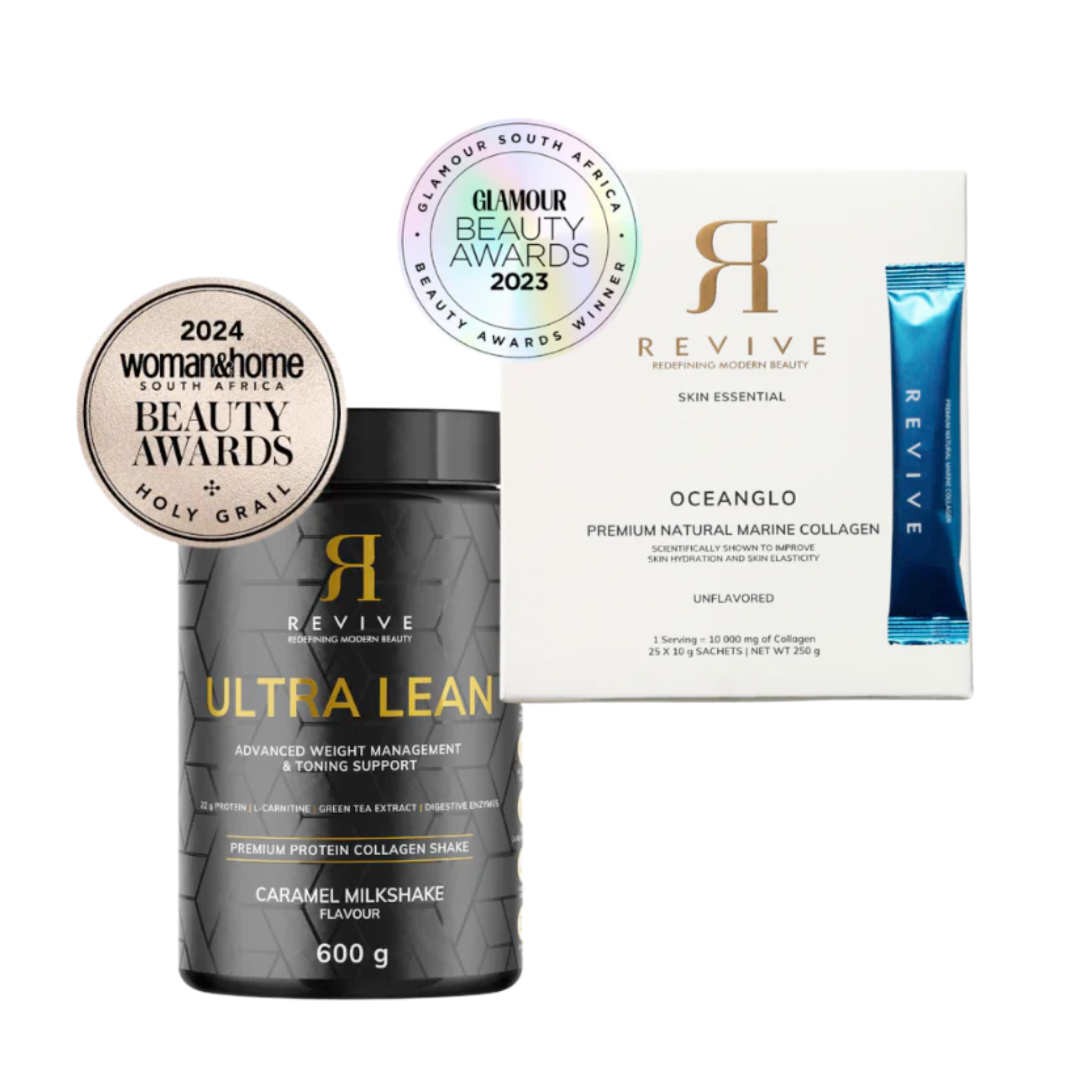 SLIM AND GO OCEANGLO COMBO - Oceanglo on-the-go sachets + Ultra Lean Shake